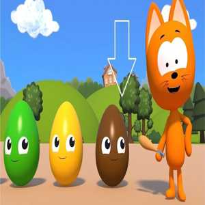 The Cat and the Colorful Eggs